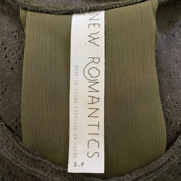 Free People New Romantics Green Long Sleeve Long Back  Button Up Back Pee… - Picture 9 of 10